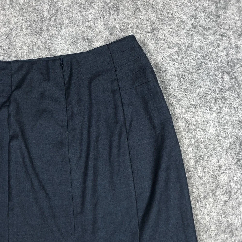 The Limited Skirt Womens 0 Blue Twill Pencil Knee Length Lined Stretch Career
